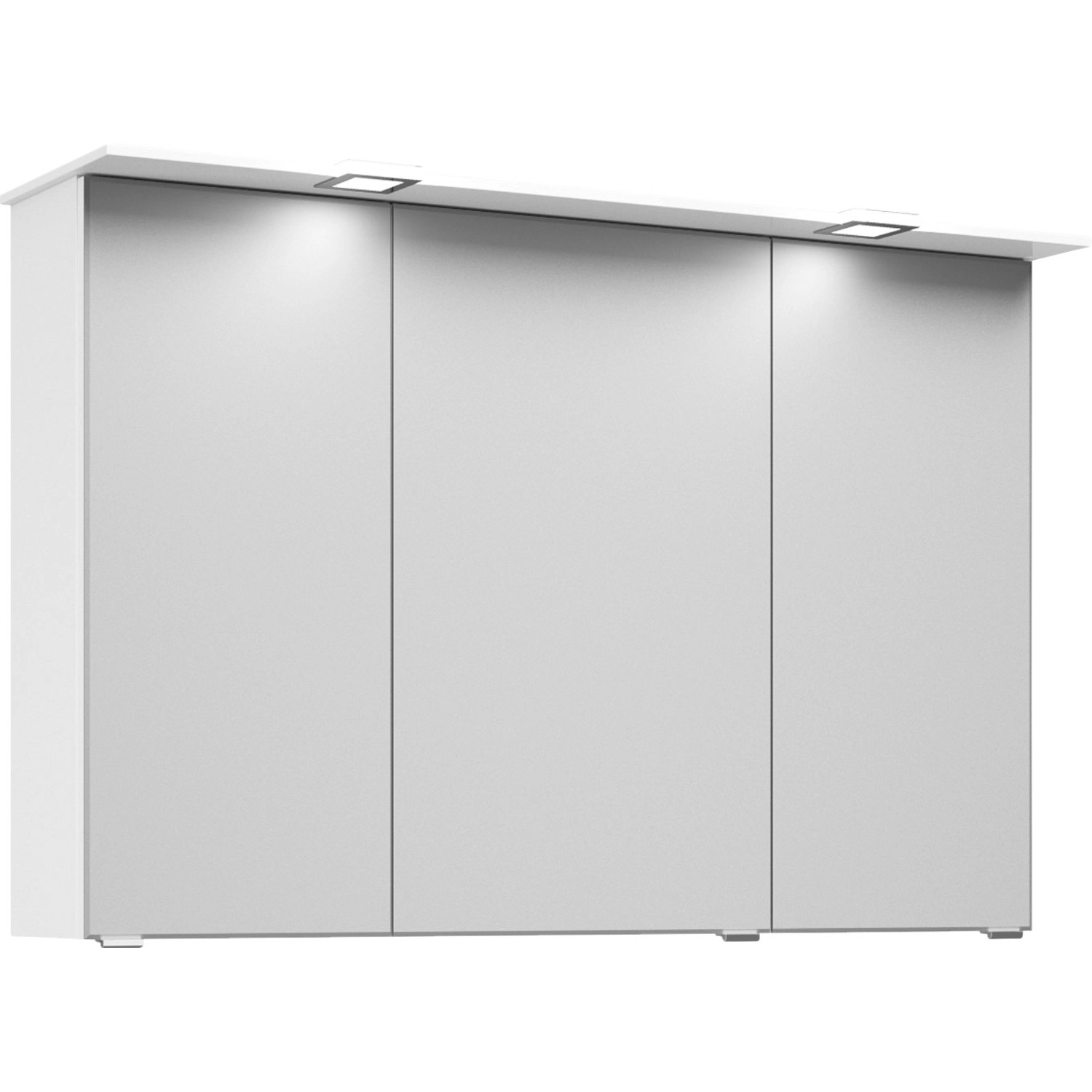 Pelipal Spiegelschrank Trentino Weiß Glänzend 105 cm mit Softclose Türen
