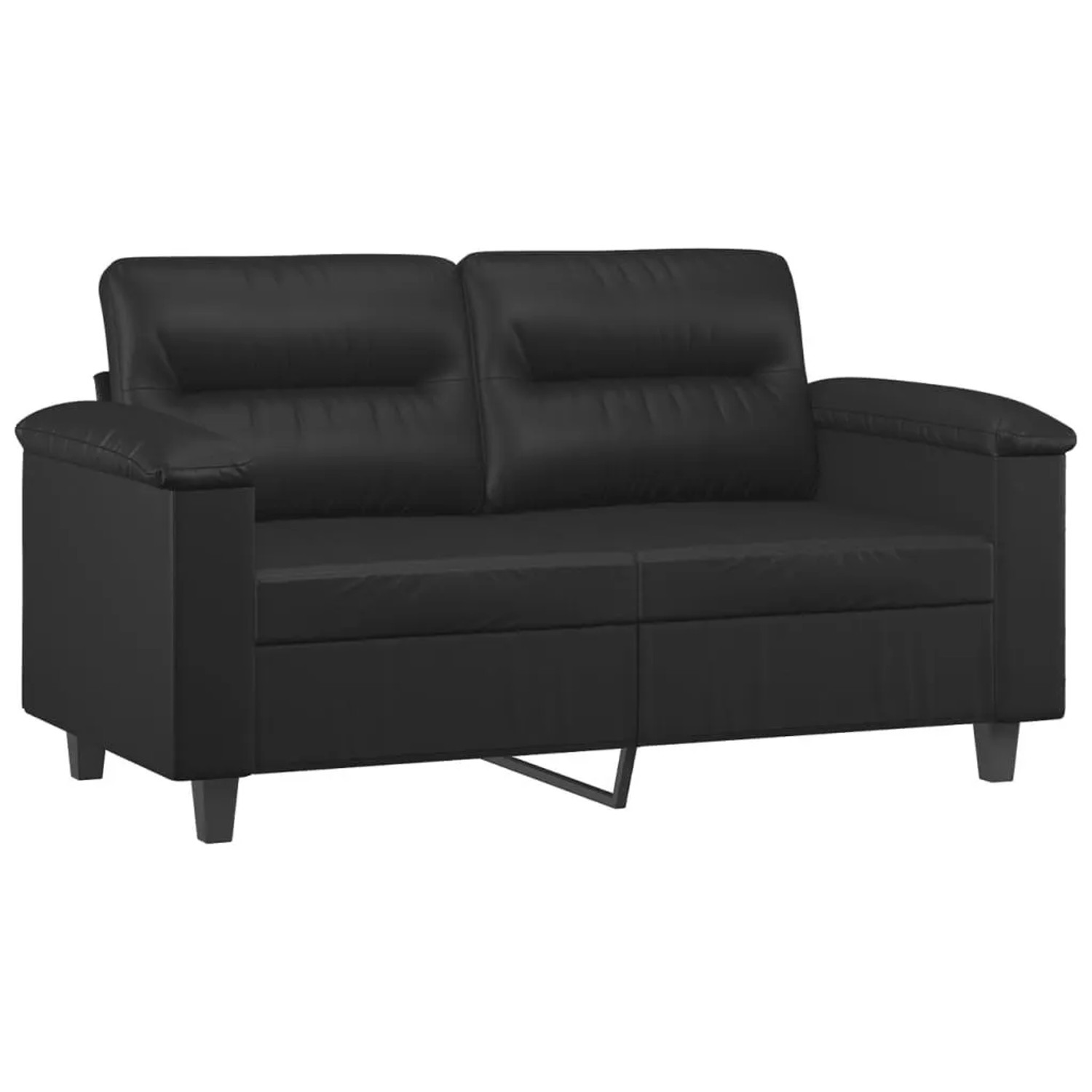 vidaXL 2-Sitzer-Sofa Schwarz 120 cm Kunstleder 359578 günstig online kaufen