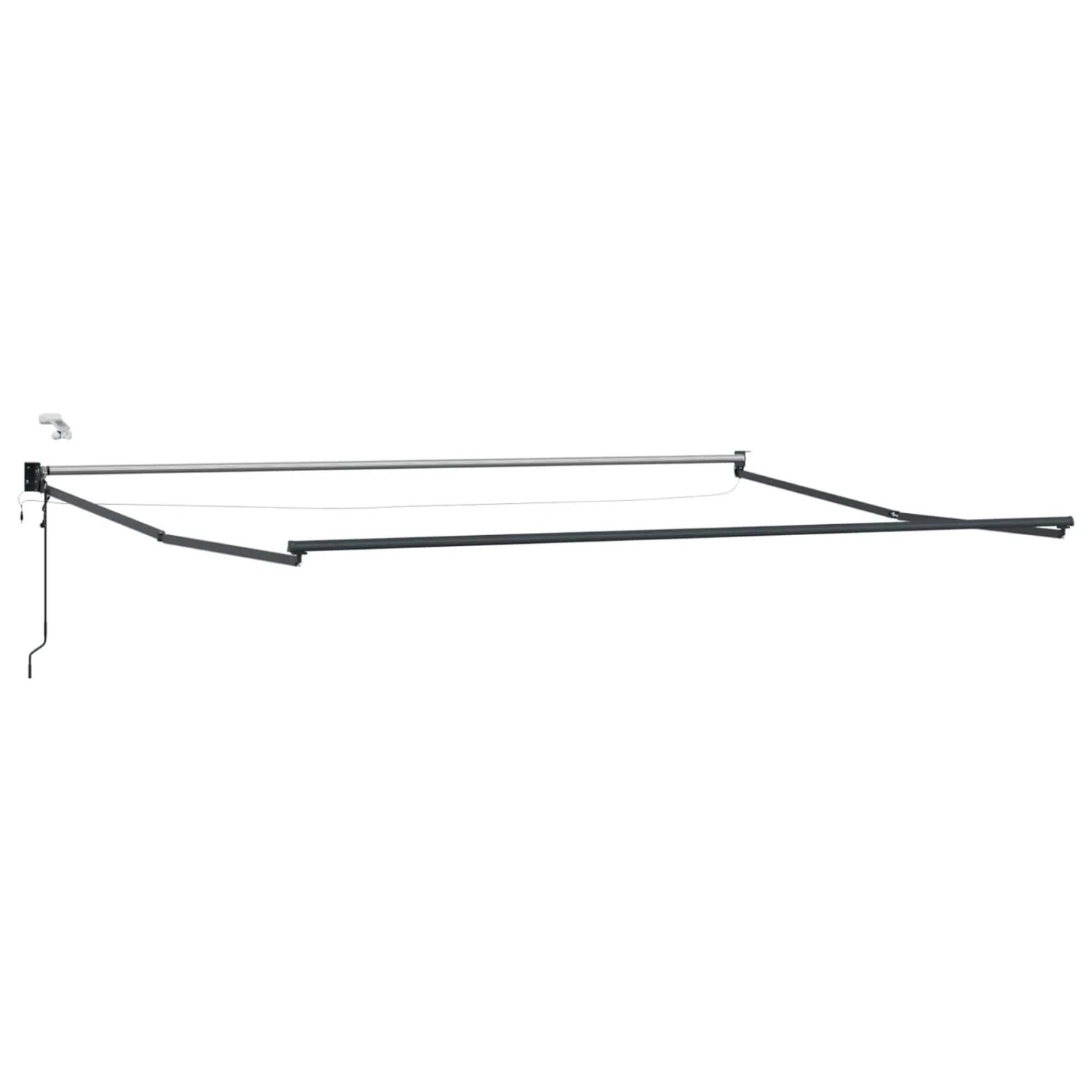 vidaXL Elektrisches Markisenrahmen Anthrazit 4 x 2 m Aluminium 42024221