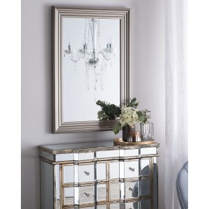 Beliani Wandspiegel CHATAIN Silber 4x61x91