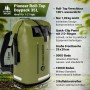 SCANDIC NATURE Pioneer 35L Rucksack, oliv, wasserdicht mit Roll-Top Verschluss, gepolsterten Gurten und Reflektorstreifen.