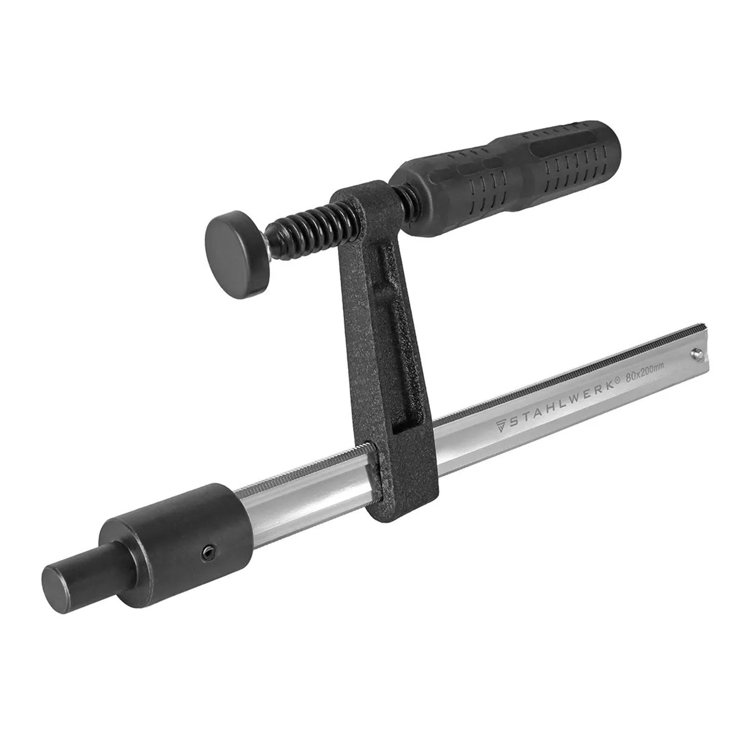 STAHLWERK Schraubzwinge Für Schweißtische 80 x 200 mm D 16 Lochsystem F Clamp