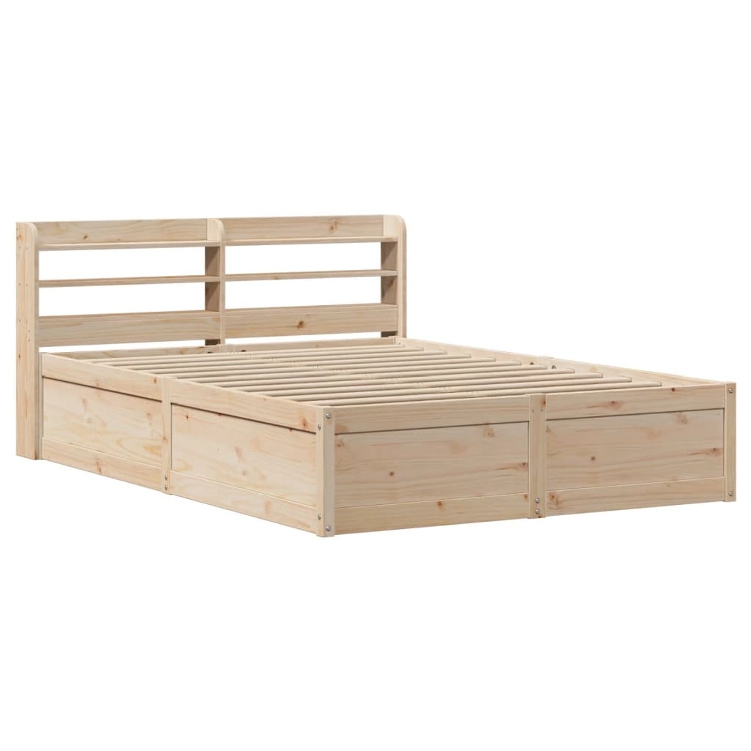 vidaXL Massivholzbett mit Kopfteil 140x190 cm Kiefer 3307095