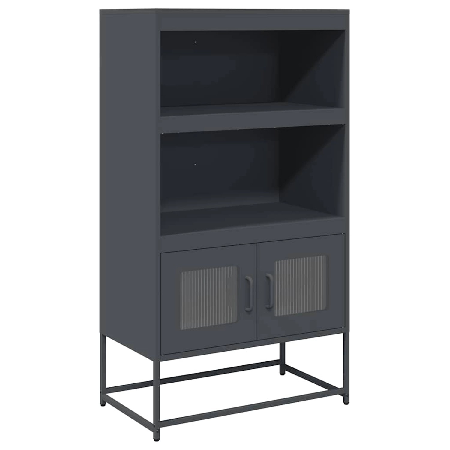 vidaXL Highboard Anthrazit 68x39x123 cm Stahl 853370 günstig online kaufen