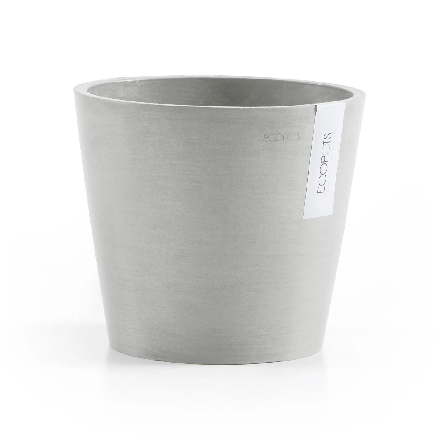 Ecopots Pflanztopf Amsterdam Weißgrau 20 cm x 17,5 cm günstig online kaufen