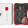 Einhell Multitool-Set XL Plus-Case, 35-teilig, mit Sägeblättern und Schleifpapier in Aufbewahrungsbox.