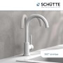 Schütte Spültischarmatur Cornwall, weiß matt, 360° drehbar. Einhebelmischer für die moderne Küche.