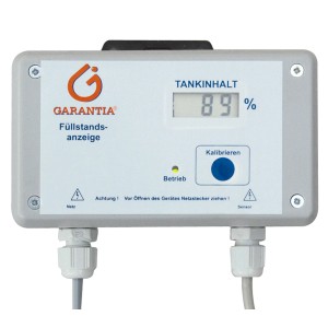 Garantia Füllstandsanzeige für Regenwasser-Erdtanks mit digitaler Anzeige des Tankinhalts in Prozent.