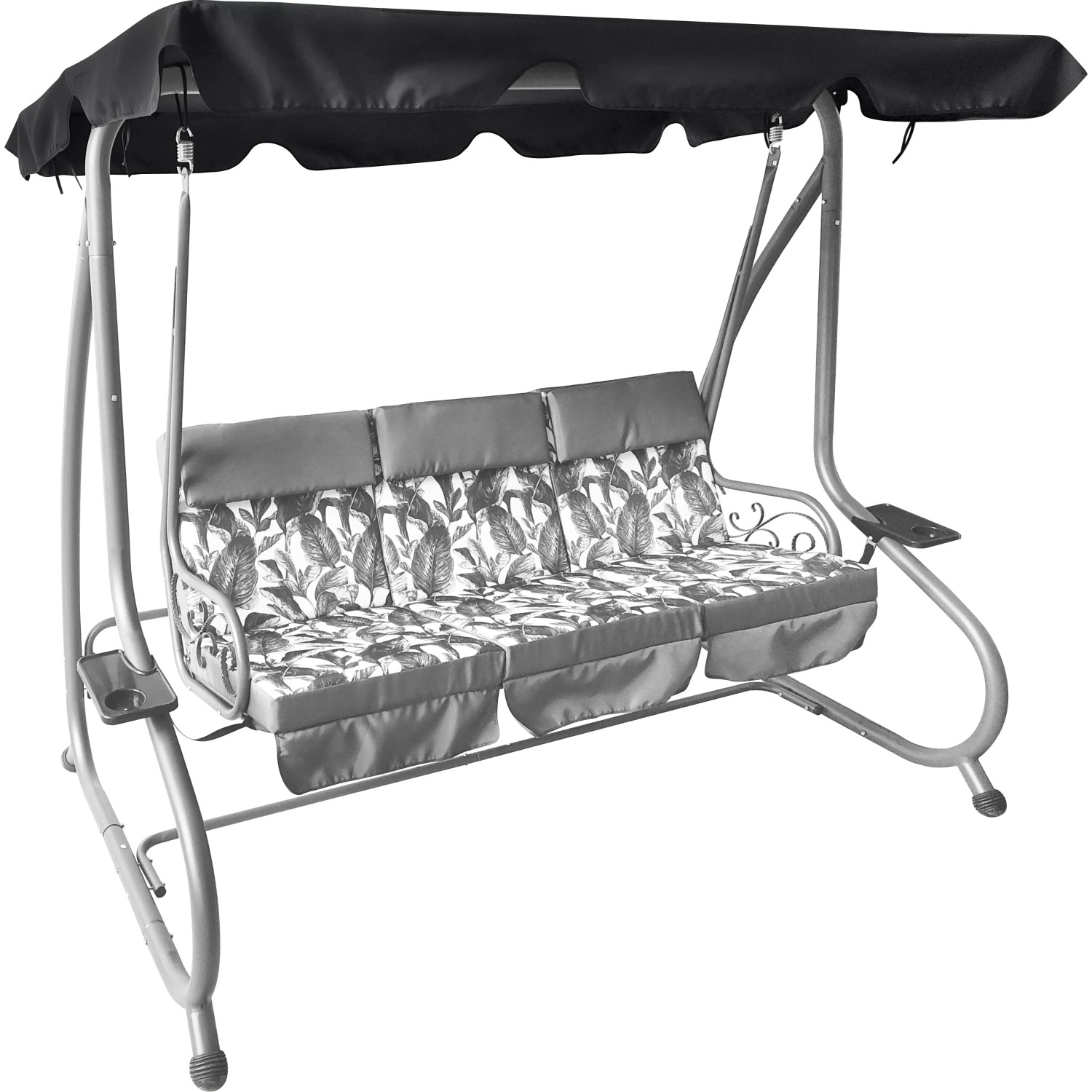 Ersatzdach für Hollywoodschaukel Talca 3-Sitzer 145 x 227 cm Dunkelgrau