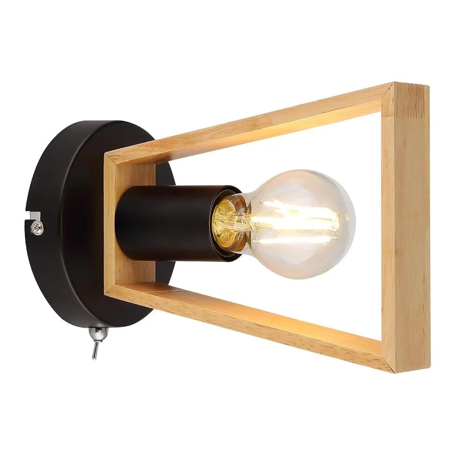 Arte Lamp Wandleuchte Brussels E27 Schwarz Metall
