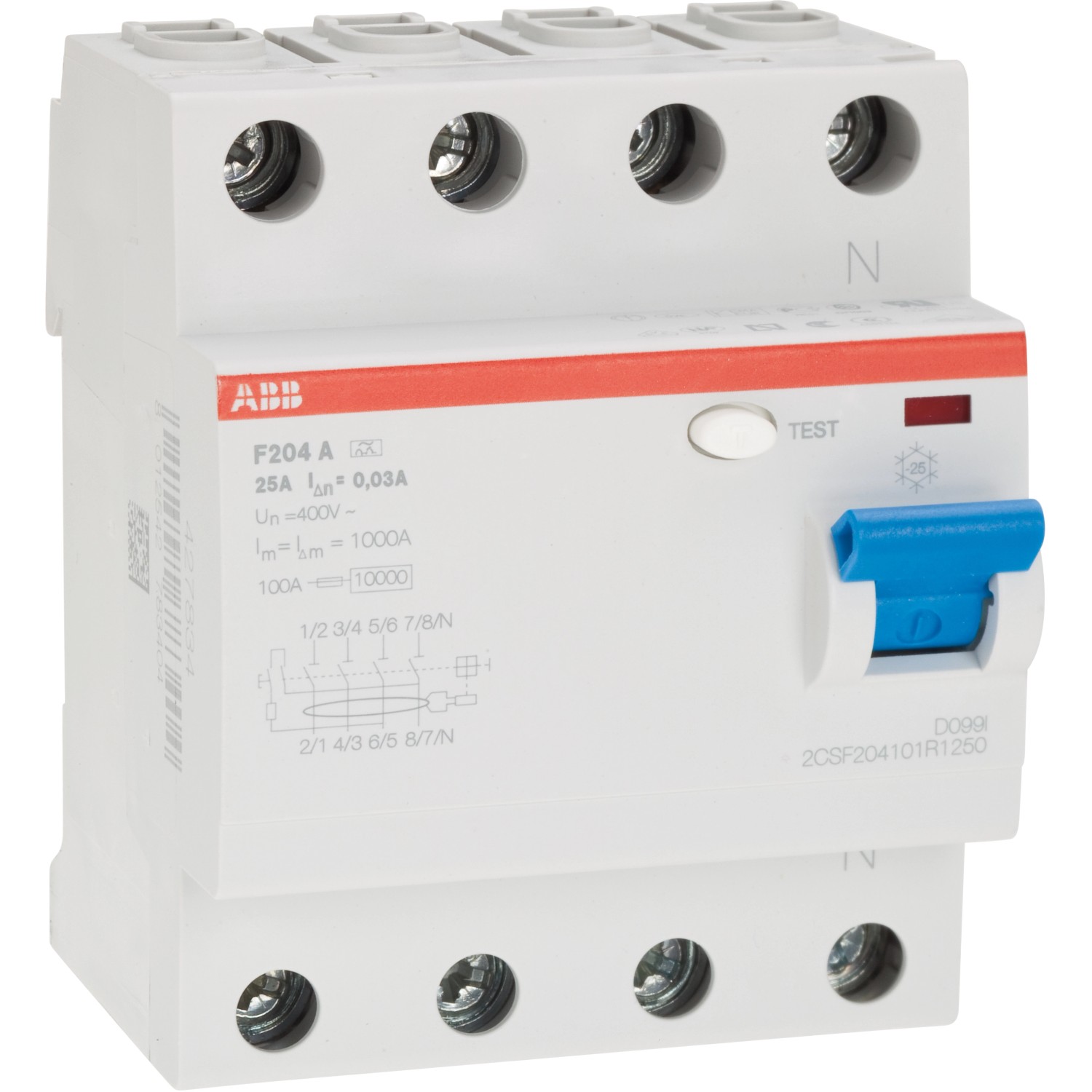 ABB FI-Schalter 4-polig 25 A