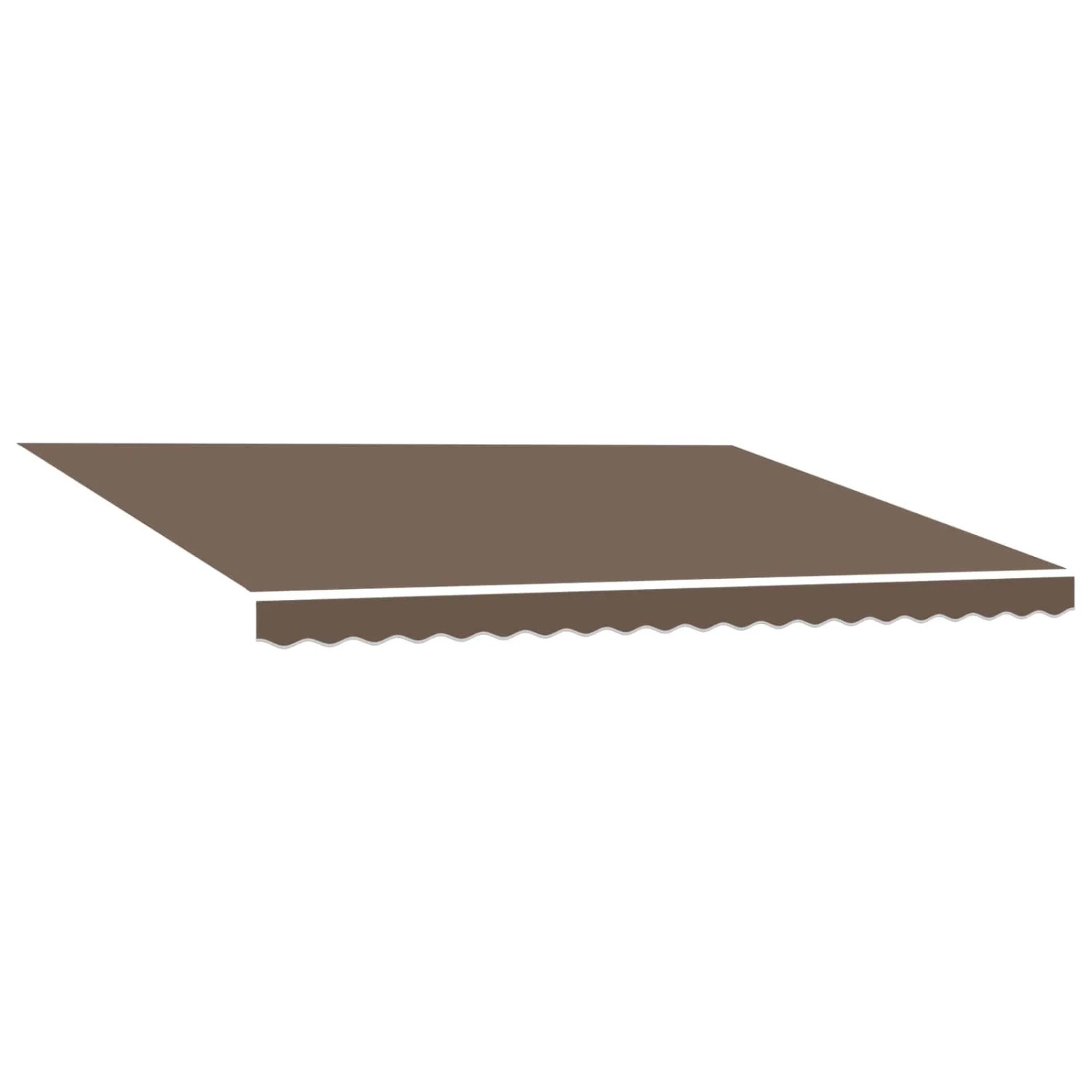 vidaXL Markisenersatzstoff Taupe 4,5 x 3 m Polyester 964761