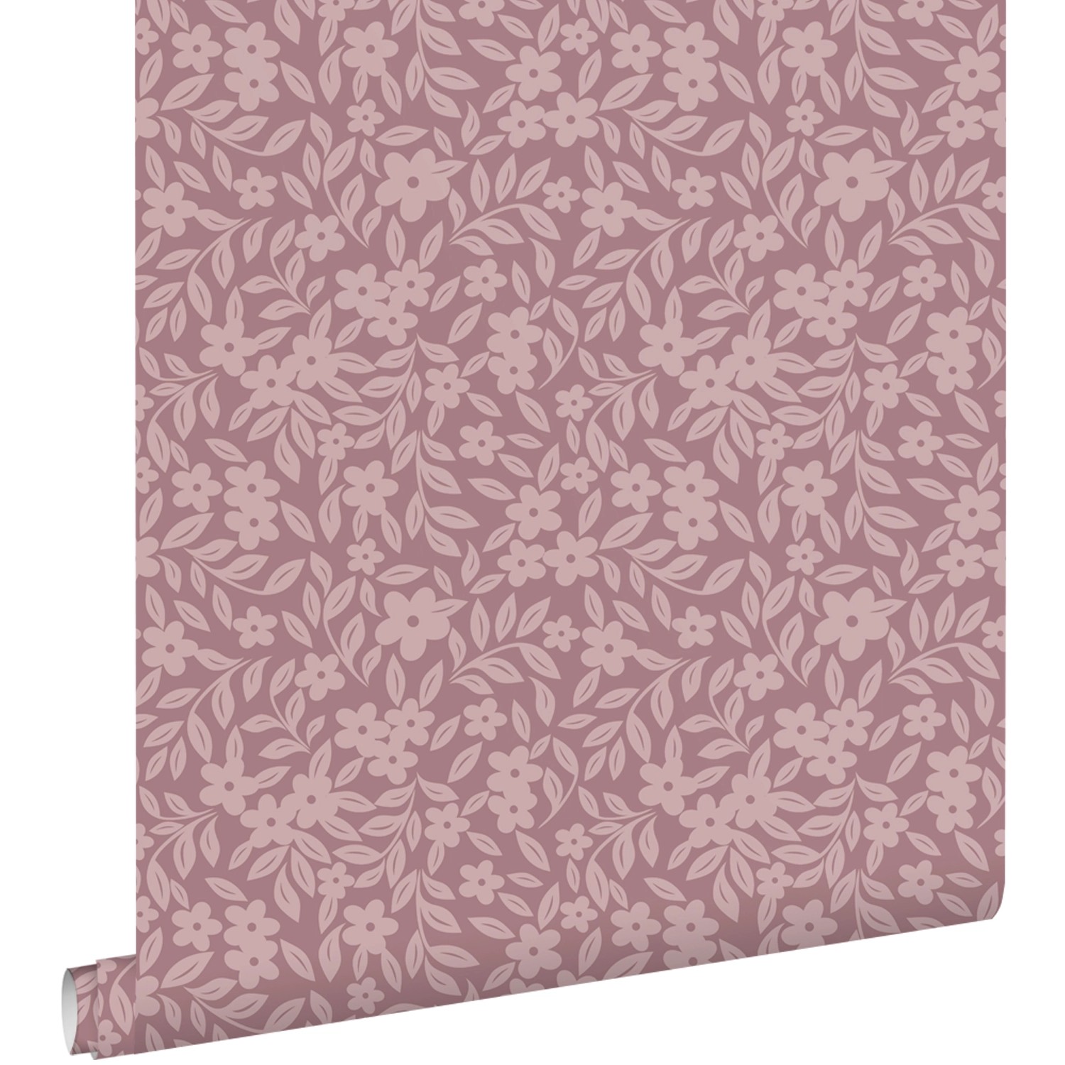 ESTAhome Tapete Blumen Aubergineviolett 50 X 900 Cm 131443 günstig online kaufen