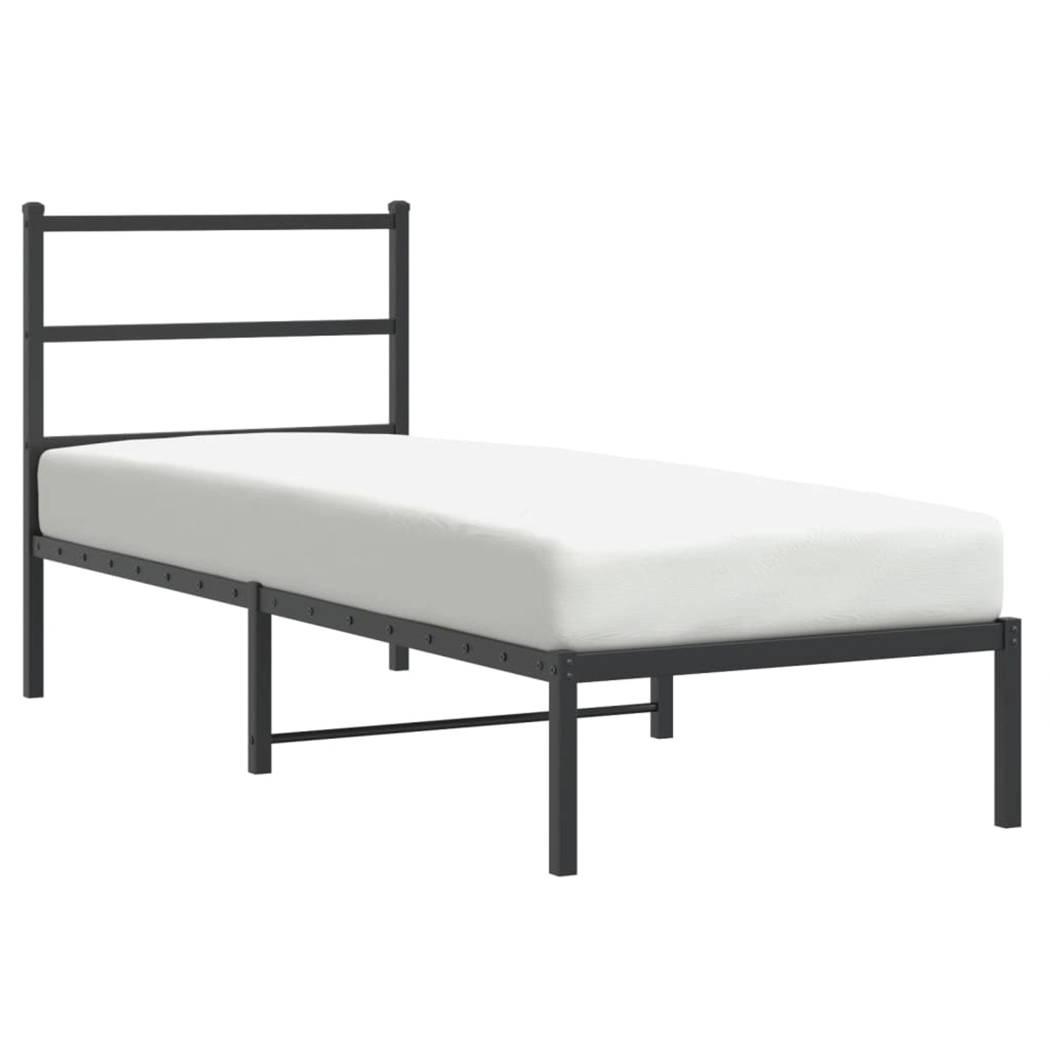 vidaXL Bettgestell mit Kopfteil Metall Schwarz 80x200 cm Modell 71939303 günstig online kaufen