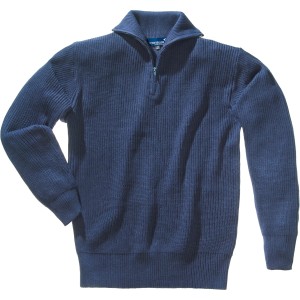 Marineblauer Scheibler Workwear Troyer-Pullover 8336 in Größe XL.