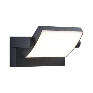 Lindby LED Wandleuchte Außen Sherin 9932020 Spritzwassergeschützt Modern in Schwarz aus Aluminium 1-flammig