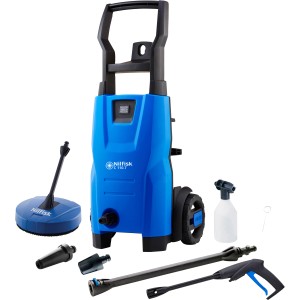 Nilfisk Hochdruckreiniger C 110.7-5 PC X-TRA mit Zubehör für Reinigungsarbeiten rund ums Haus.