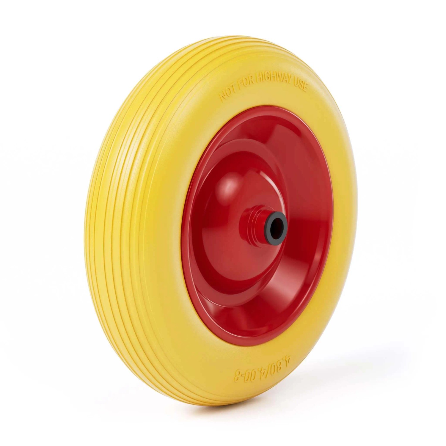 Wiltec Schubkarren Pu Rad 4.8 4.00-8 Vollgummi Polyurethan Reifen Pannensicher