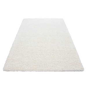 Cremefarbener Ayyildiz Hochflorteppich Life, 160x230 cm. Flauschiger Shaggy Teppich.