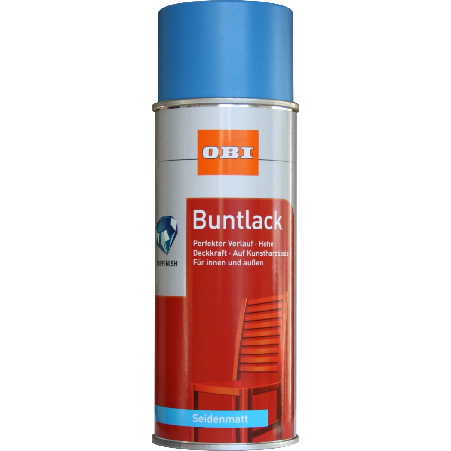 OBI Buntlack Spray RAL 5012 Lichtblau seidenmatt 400 ml