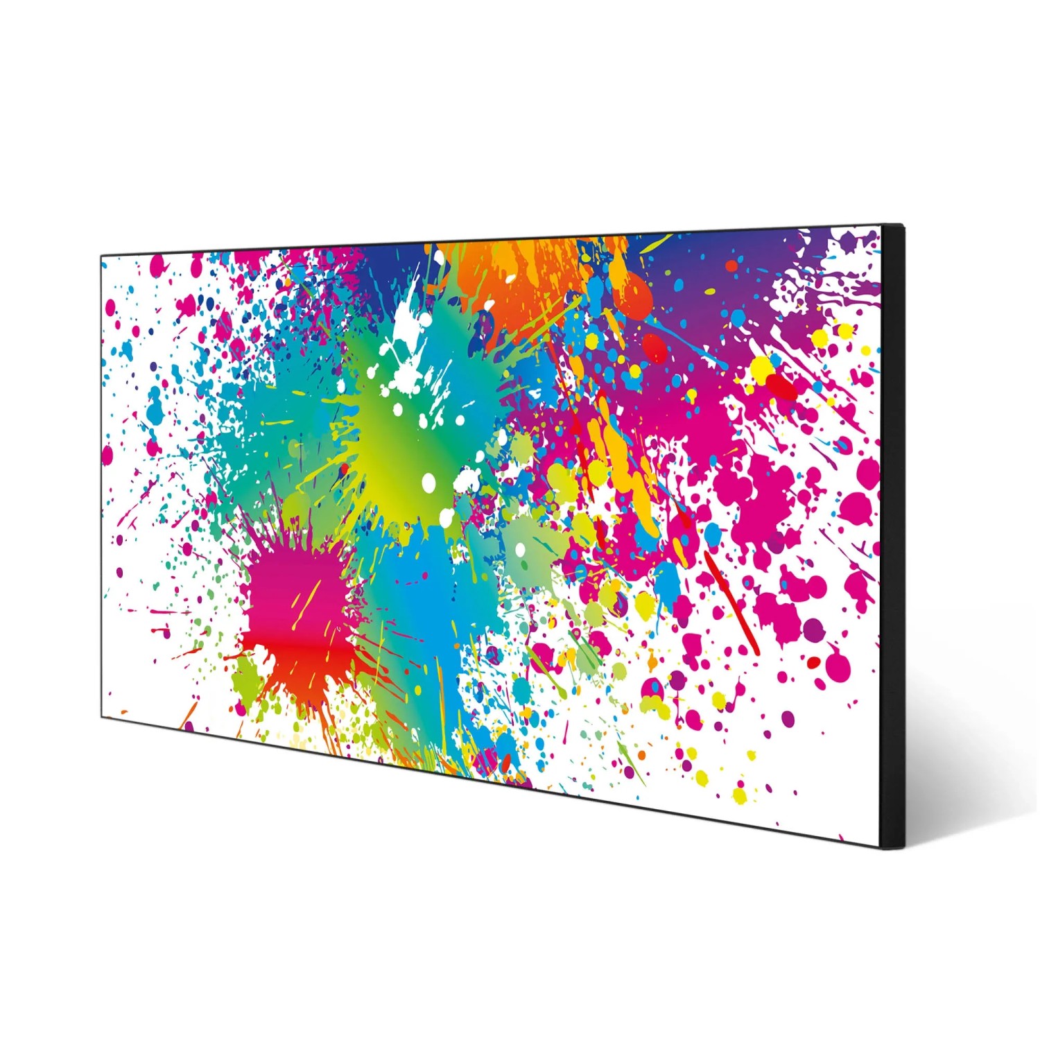 Banjado Glas Magnettafel 70x70 Cm – Beschreibbar, Mit 4 Magneten, Als Pinnwand Oder Wandbild, Tiefschwarz