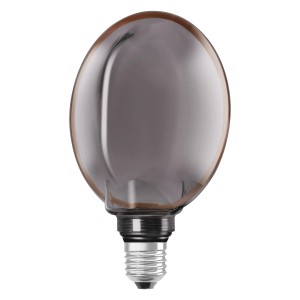 Dimmbare Osram LED Lampe in Globeform G130 mit E27 Sockel, 4W und 1.800K.