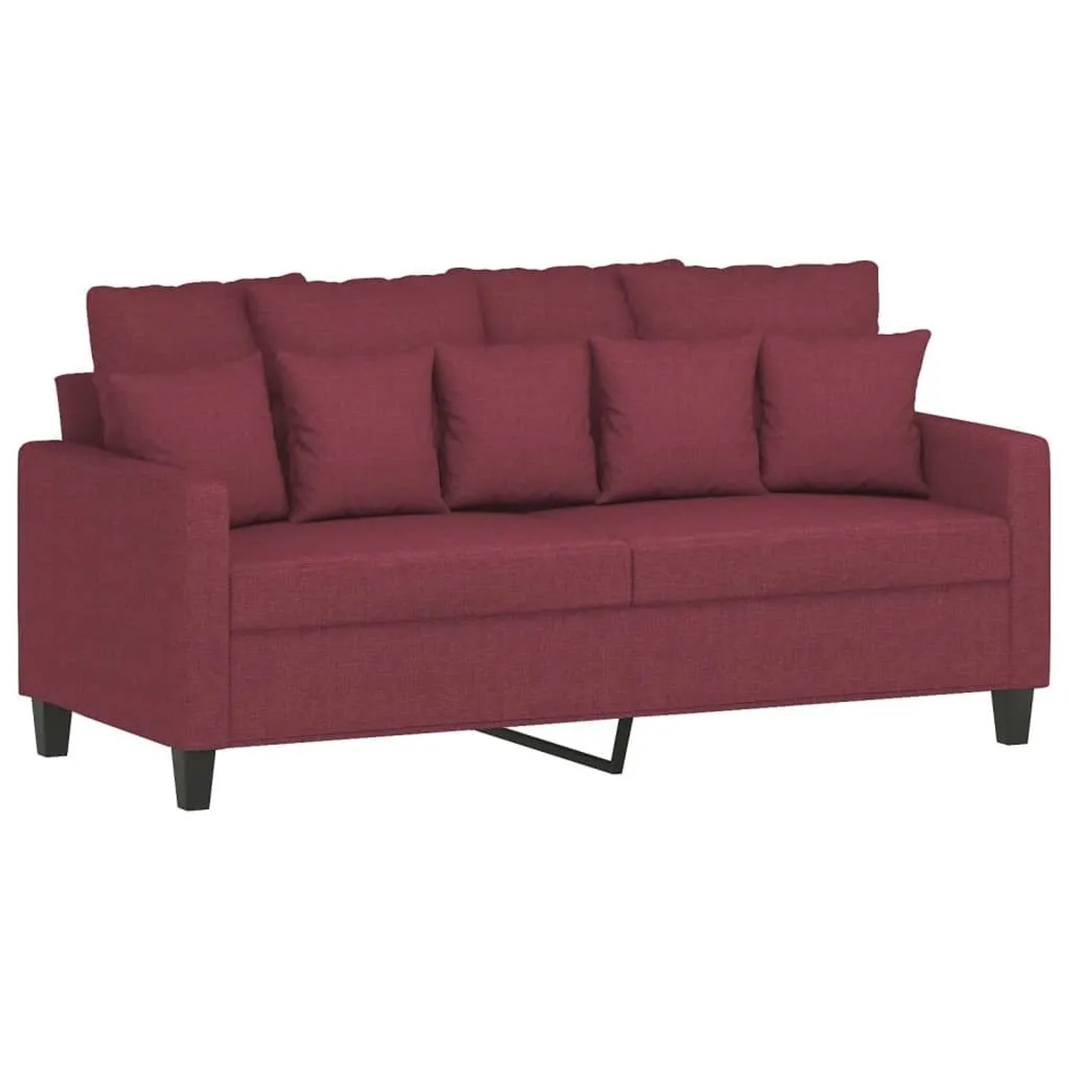 vidaXL 2-Sitzer-Sofa Weinrot 140 cm Stoff 359273 günstig online kaufen