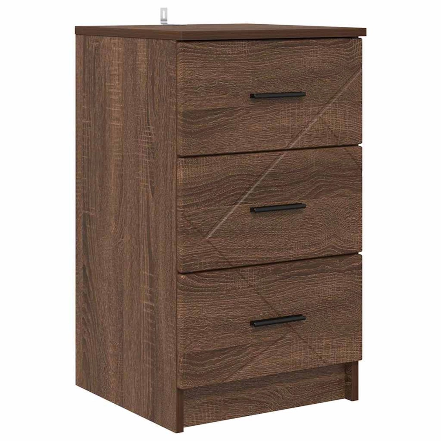 vidaXL Nachttisch Braun Eichen-Optik 38 x 38 x 66 cm Holzwerkstoff 883381 günstig online kaufen