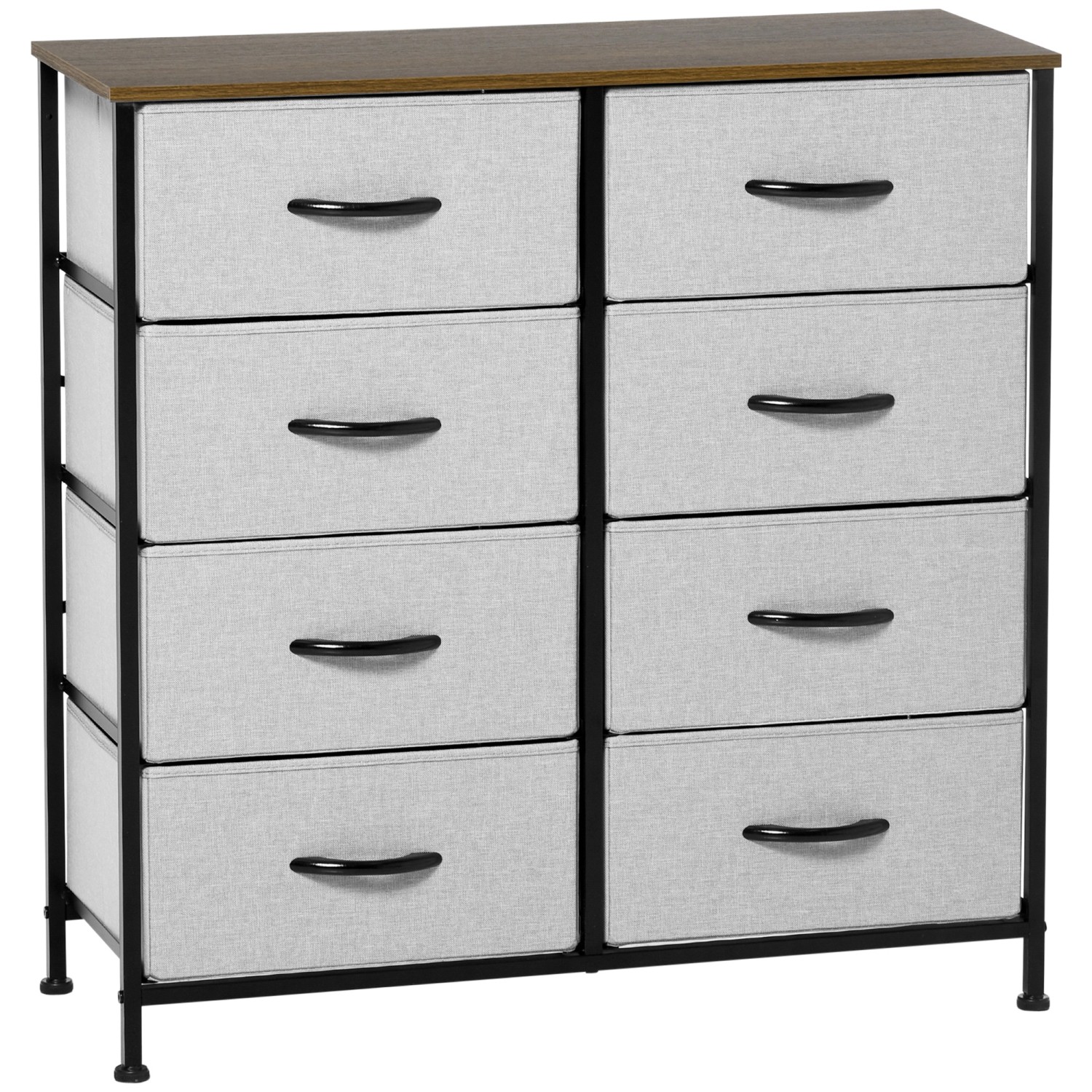 HOMCOM Kommode mit Arbeitsplatte MDF Grau 80L x 30B x 81,5H cm günstig online kaufen