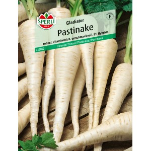 Samenpackung Sperli Pastinaken Gladiator F1-Hybride, robuste Gemüsesamen für den Garten.