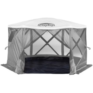 Claptop Boden für Faltpavillon 600, schwarz, 366x366 cm, wasserdicht, im Pavillon