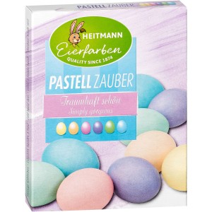Brauns-Heitmann Eierfarben Pastell Zauber, 6 Farben für pastellfarbene Ostereier.