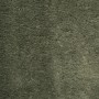 Nahaufnahme eines weichen, waldgrünen Kurzflor-Teppichs aus Polyester. Die flauschige, dichte Textur ist sichtbar.