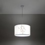 Sollux Lighting Pendelleuchte Princess 40 mit Prinzessin Motiv für Kinderzimmer.