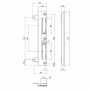 Technische Zeichnung: SOTECH BKS Winkel Schließblech S2800049, 170x28x8mm, Stahl, DIN Links/Rechts