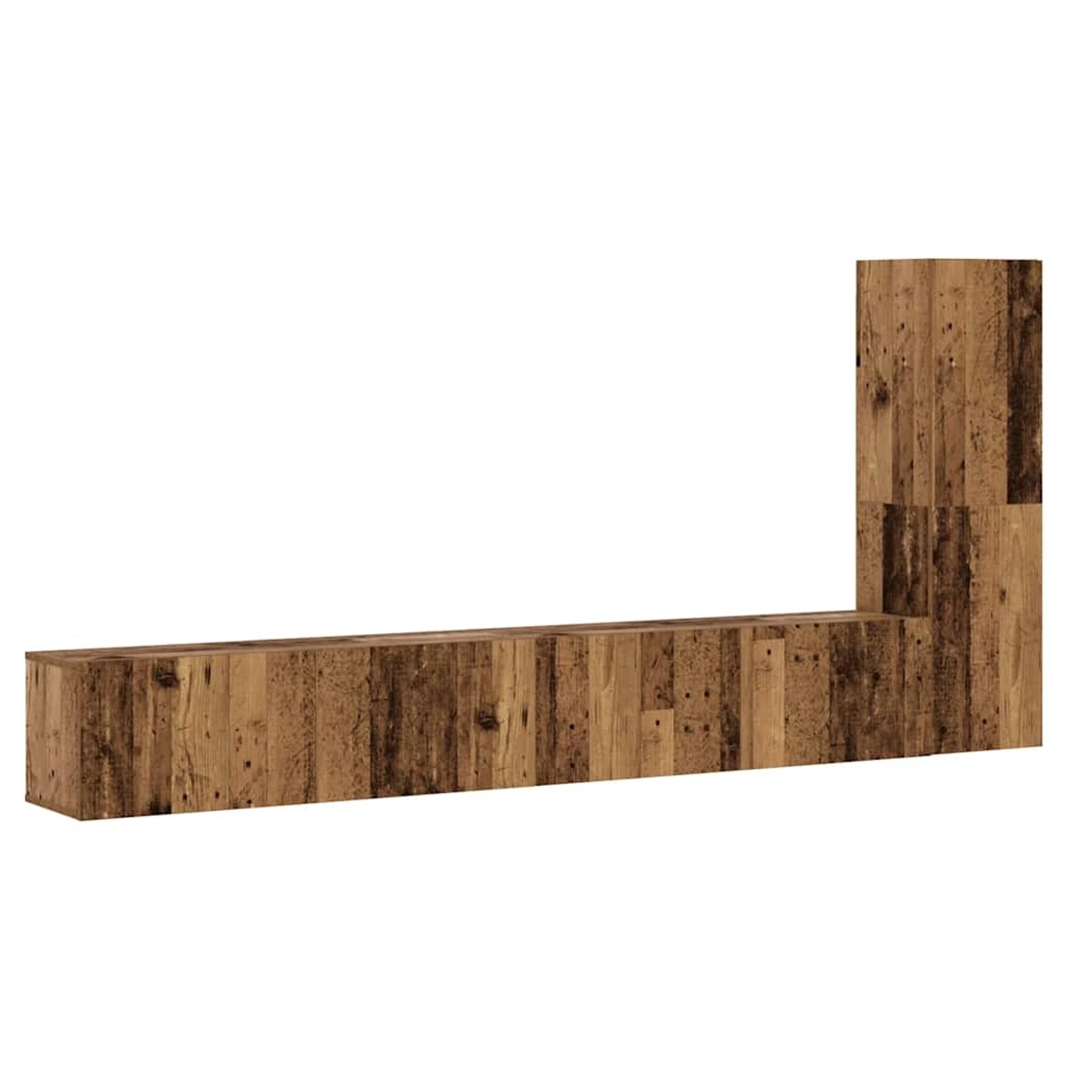 vidaXL TV-Wandschränke 3 Stk Altholz-Optik Holzwerkstoff 3328983 günstig online kaufen