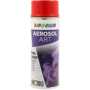 Dupli-Color Aerosol Art RAL 3020, glänzender Lack in Rot, 400 ml Dose für Lackreparaturen.