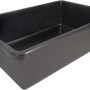 Rechteckiges, schwarzes Ubbink Springbrunnenbecken Victoria Quadro 5 aus HDPE, 225 l.