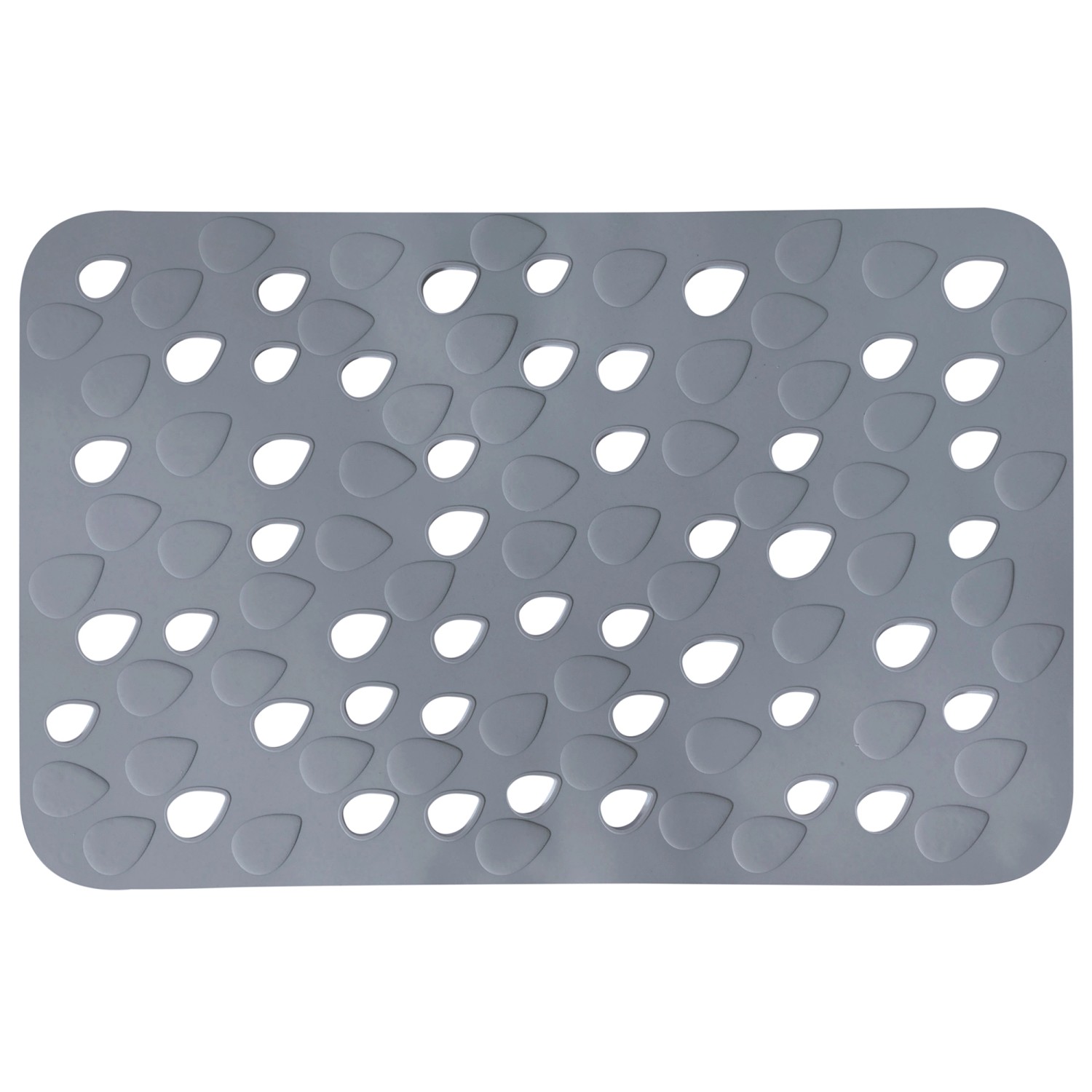 Spirella Wanneneinlage Drops 35 cm x 53 cm Grau günstig online kaufen