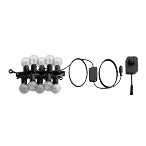 Philips Hue Festavia Globe Lichterkette, 7m, für den Außenbereich. Smarte LED-Beleuchtung mit klaren Kugellampen.