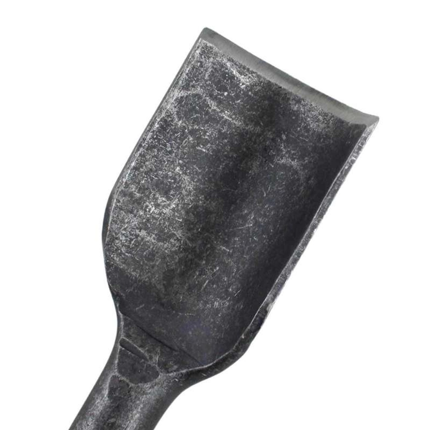 Detailaufnahme: D&O Brecheisen (62 cm) mit rundem Meißel aus Stahl.