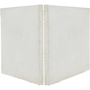 Foto von zwei grauen EHL L-Steinen 100x80 cm. Stützwinkel für Einfassungen, Stufen & Mauersysteme.