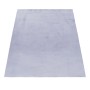 Ayyildiz Kurzflorteppich Pouffy 5100 in Silber, 160x230 cm. Weicher Soft-Touch Teppich, rechteckig, pflegeleicht.