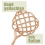 BigDean 2 Teppichklopfer Handgefertigt Aus Rattan Handklopfer Teppiche_5