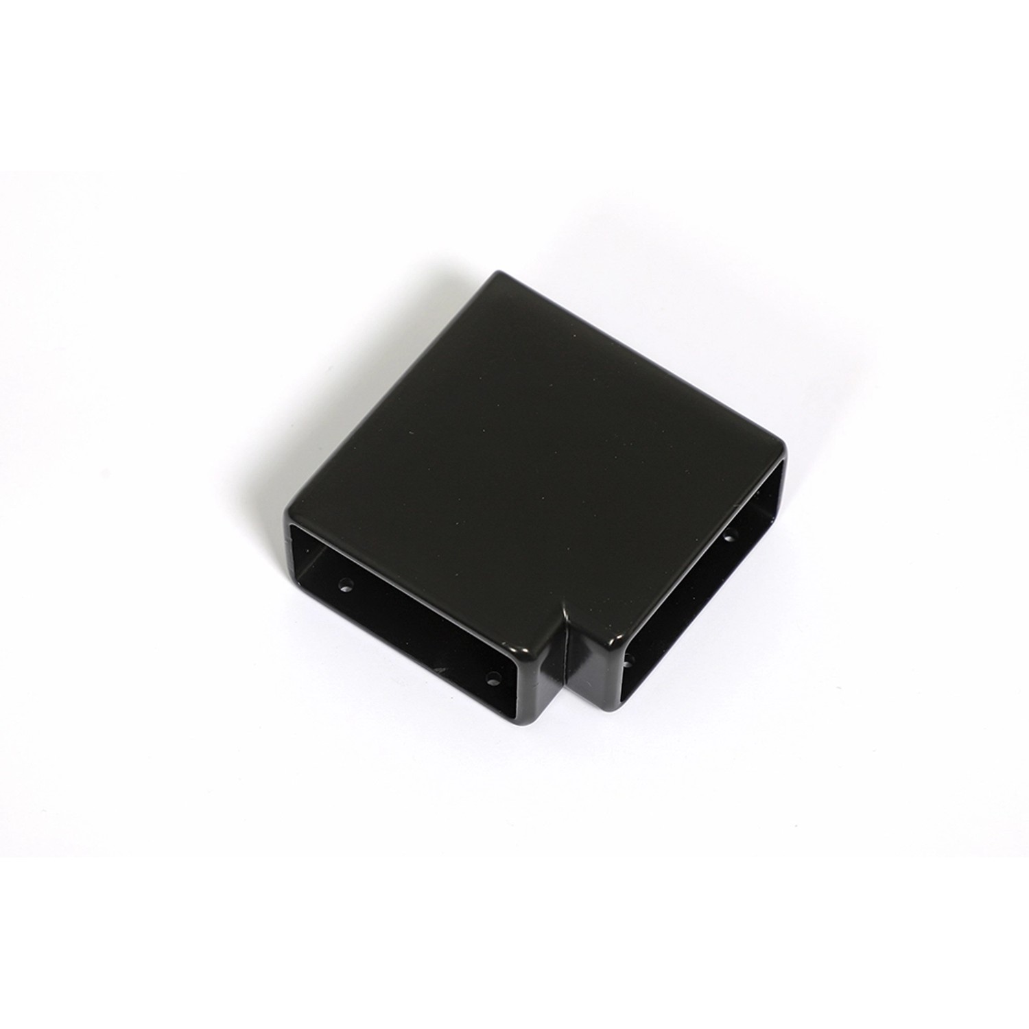 Winkel 90° horizontal für Handlauf Alu Schwarz