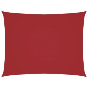 vidaXL Sonnensegel Oxford-Gewebe Rechteckig 3x4 m Rot 135650