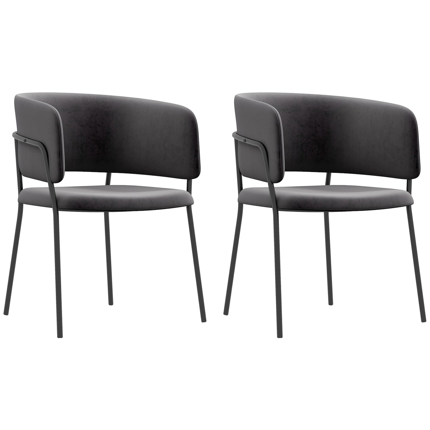 Thumbnail - HOMCOM Esszimmerstühle 2er Set für Wohnzimmer Küche