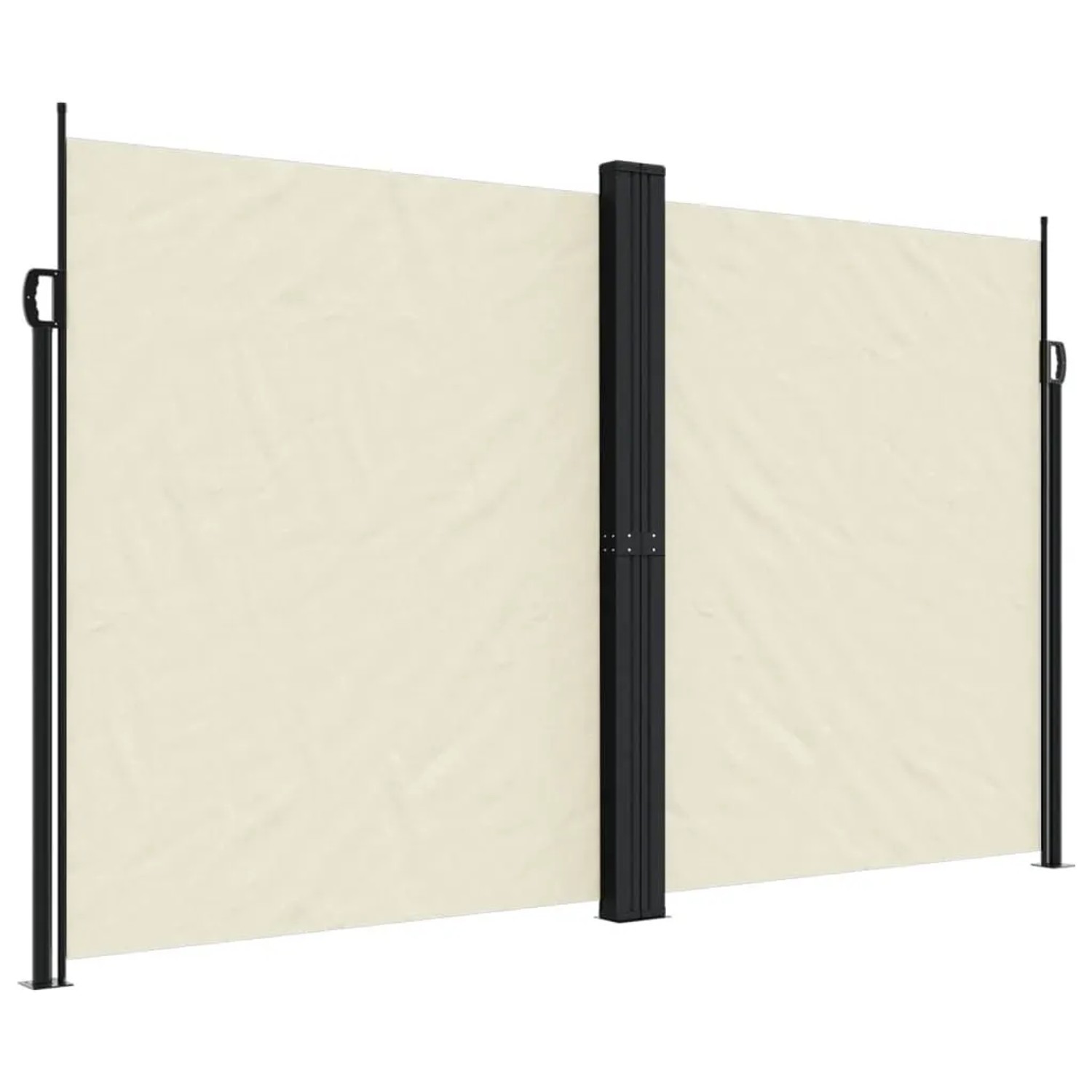vidaXL Seitenmarkise Ausziehbar Creme 200x1000 cm 4004760