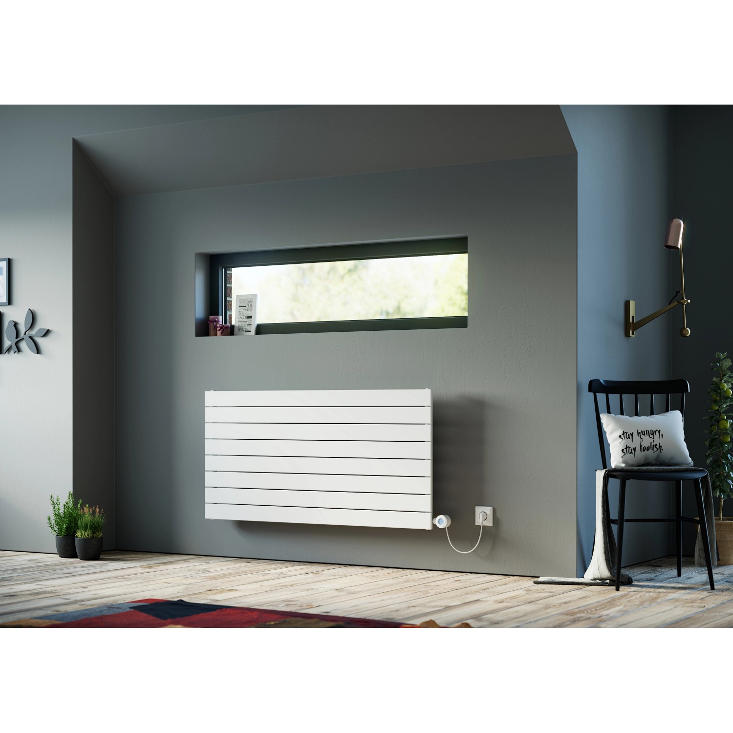 Ximax Elektrischer Raumheizkörper P1 Horizontal 595 mm x 900 mm Weiß 600 W günstig online kaufen