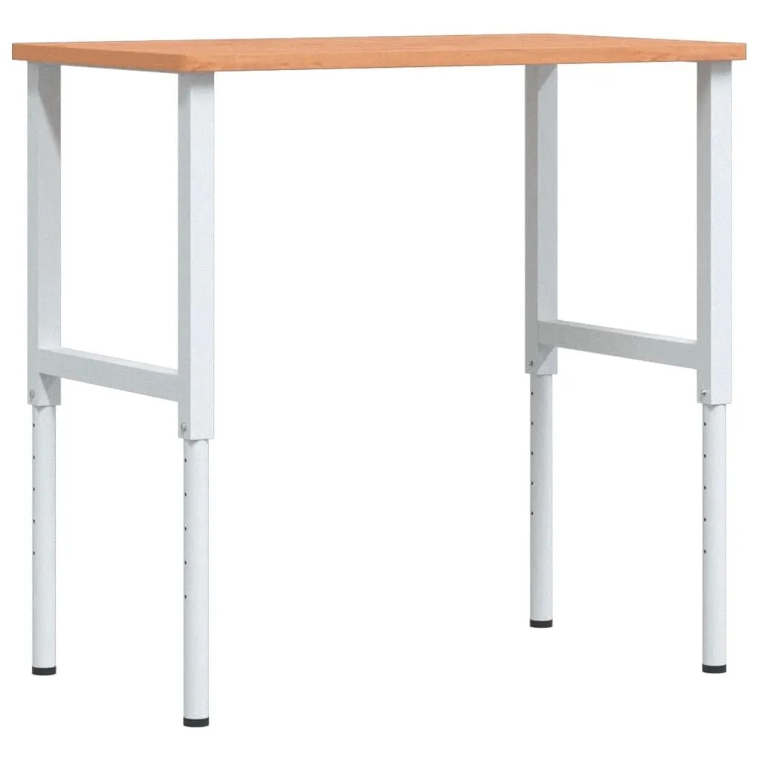 vidaXL Werkbank 100x60x71,5-98 cm Massivholz Buche Rechteckig 3309706